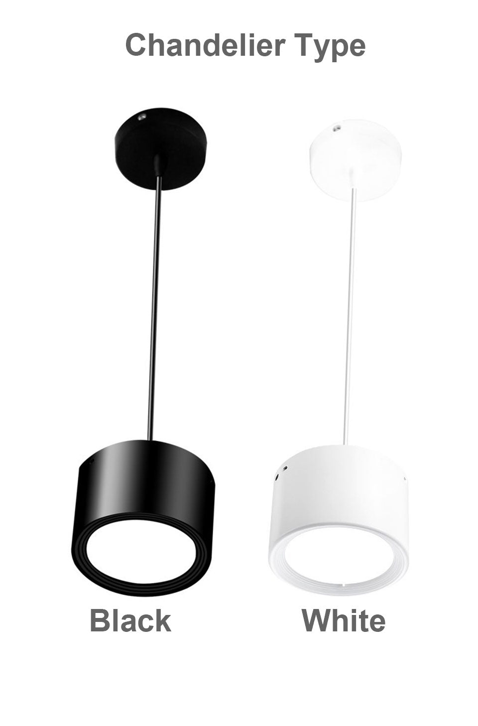 LED Chandelier Light 4pcs Surface Mounted 5W 7W 9W 12W 15W 18W LED downlight Open Mounted LED Ceiling Lamps AC85-265V 110V