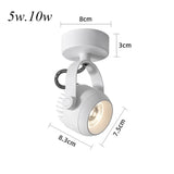 Ceiling Led Spot Lights Lamp Round Nordic 5W 10W Adjustable 220v Angle Home/Commercial Anti-Glare Folding Rotary Downlight Store