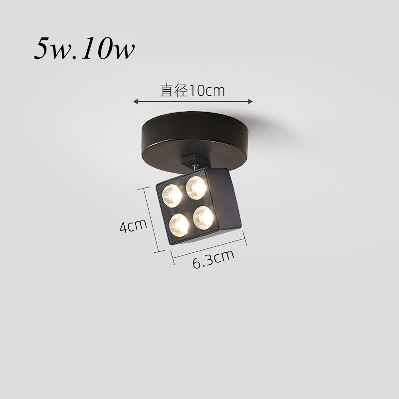 Ceiling Led Spot Lights Lamp Round Nordic 5W 10W Adjustable 220v Angle Home/Commercial Anti-Glare Folding Rotary Downlight Store