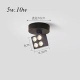 Ceiling Led Spot Lights Lamp Round Nordic 5W 10W Adjustable 220v Angle Home/Commercial Anti-Glare Folding Rotary Downlight Store