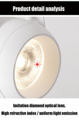 Ceiling Led Spot Lights Lamp Round Nordic 5W 10W Adjustable 220v Angle Home/Commercial Anti-Glare Folding Rotary Downlight Store