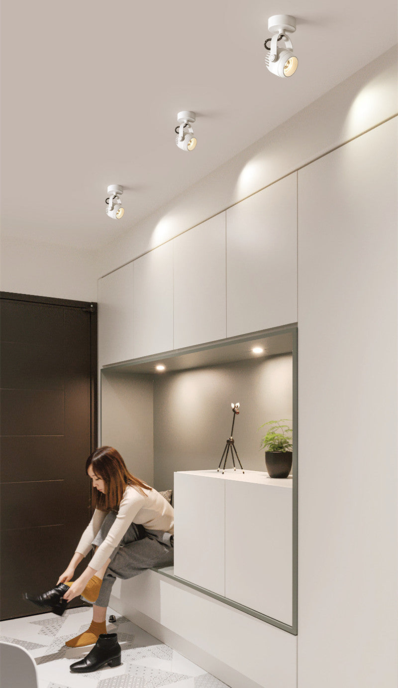 Ceiling Led Spot Lights Lamp Round Nordic 5W 10W Adjustable 220v Angle Home/Commercial Anti-Glare Folding Rotary Downlight Store