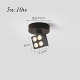 Ceiling Led Spot Lights Lamp Round Nordic 5W 10W Adjustable 220v Angle Home/Commercial Anti-Glare Folding Rotary Downlight Store