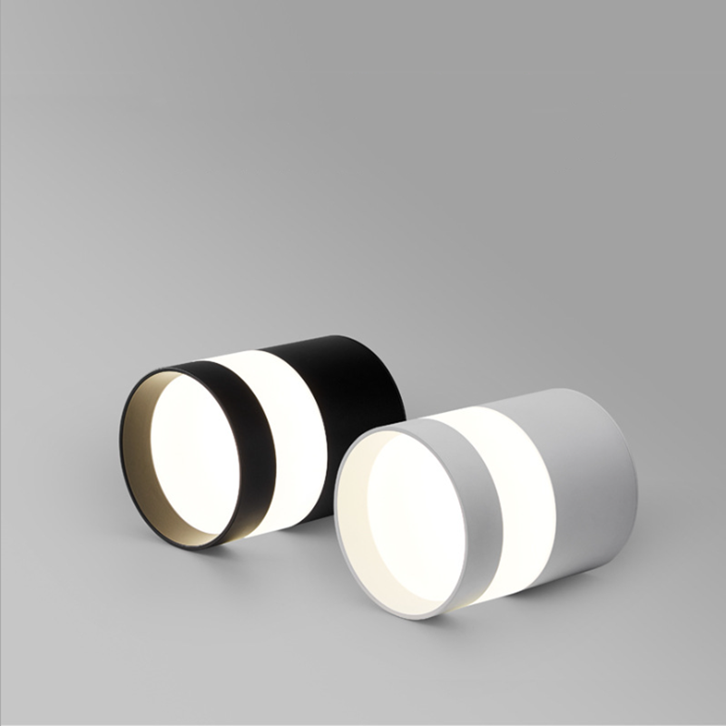 ACETIDE Surface Mounted LED Downlight Round Ceiling Downlight Black/White Soft Light Led Spot Lights Ceiling Fixtures