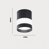 ACETIDE Surface Mounted LED Downlight Round Ceiling Downlight Black/White Soft Light Led Spot Lights Ceiling Fixtures