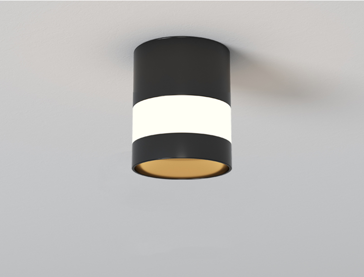 ACETIDE Surface Mounted LED Downlight Round Ceiling Downlight Black/White Soft Light Led Spot Lights Ceiling Fixtures