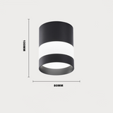 ACETIDE Surface Mounted LED Downlight Round Ceiling Downlight Black/White Soft Light Led Spot Lights Ceiling Fixtures