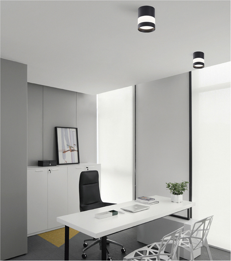 ACETIDE Surface Mounted LED Downlight Round Ceiling Downlight Black/White Soft Light Led Spot Lights Ceiling Fixtures