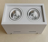 Dimmable 20W Square 6x LED Downlights 110V 220V LED Recessed Ceiling Lamps Down Light for Clothing Shoes Shop Stores