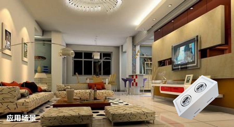 Dimmable 20W Square 6x LED Downlights 110V 220V LED Recessed Ceiling Lamps Down Light for Clothing Shoes Shop Stores