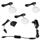 LED Lighting Puck Lights Downlight Spotlights 6W Under Cabinet 11-key RF Remote Control Dimmable for Kitchen Showcase