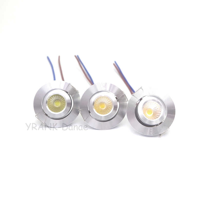 Dimmable 3W Mini COB LED Downlights LED Spotlight Recessed Ceiling Lamps  AC220-240V