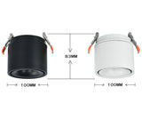 360 degree rotation Round LED Downlight 10W 15W Aluminum AC110V 220V LED Down Light Ceiling Recessed Spot Light