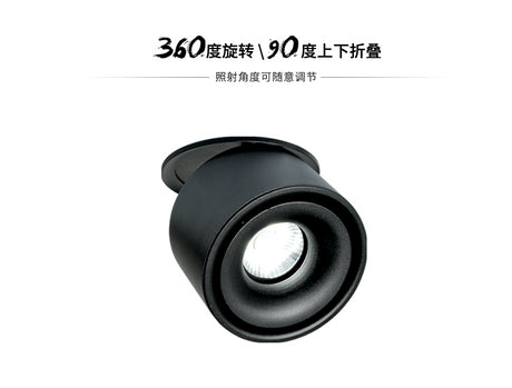 360 degree rotation Round LED Downlight 10W 15W Aluminum AC110V 220V LED Down Light Ceiling Recessed Spot Light