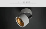 360 degree rotation Round LED Downlight 10W 15W Aluminum AC110V 220V LED Down Light Ceiling Recessed Spot Light