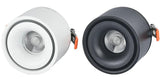 360 degree rotation Round LED Downlight 10W 15W Aluminum AC110V 220V LED Down Light Ceiling Recessed Spot Light