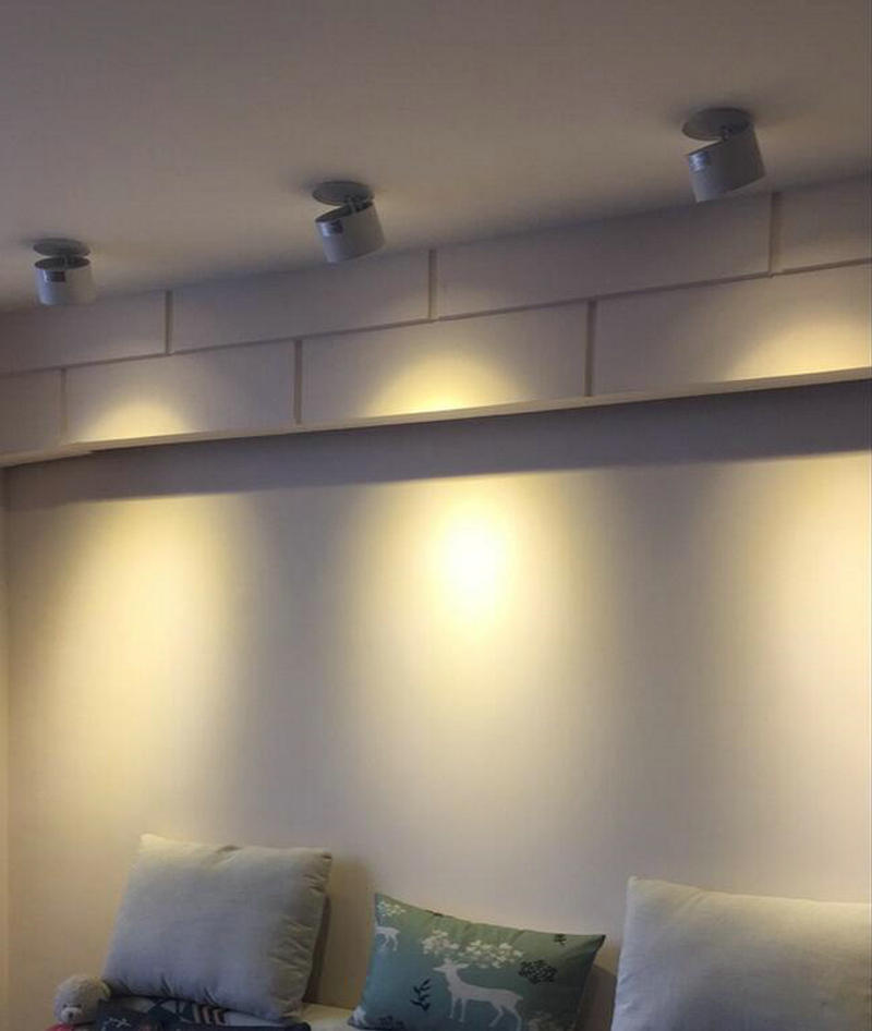 360 degree rotation Round LED Downlight 10W 15W Aluminum AC110V 220V LED Down Light Ceiling Recessed Spot Light