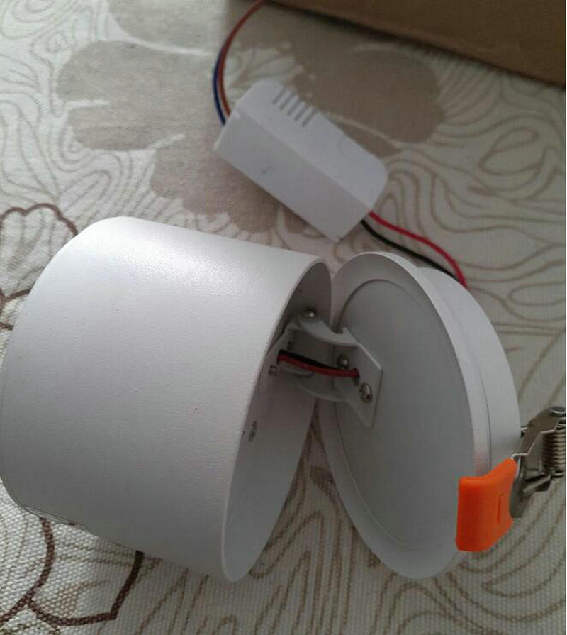 360 degree rotation Round LED Downlight 10W 15W Aluminum AC110V 220V LED Down Light Ceiling Recessed Spot Light