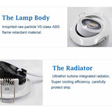 LED Downlight Ceiling Lamp Round Recessed Living Room Indoor Home Spotlight 5W 7W Light Warm Cold White Ultra Thin AC85-265V