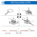 LED Downlight Ceiling Lamp Round Recessed Living Room Indoor Home Spotlight 5W 7W Light Warm Cold White Ultra Thin AC85-265V