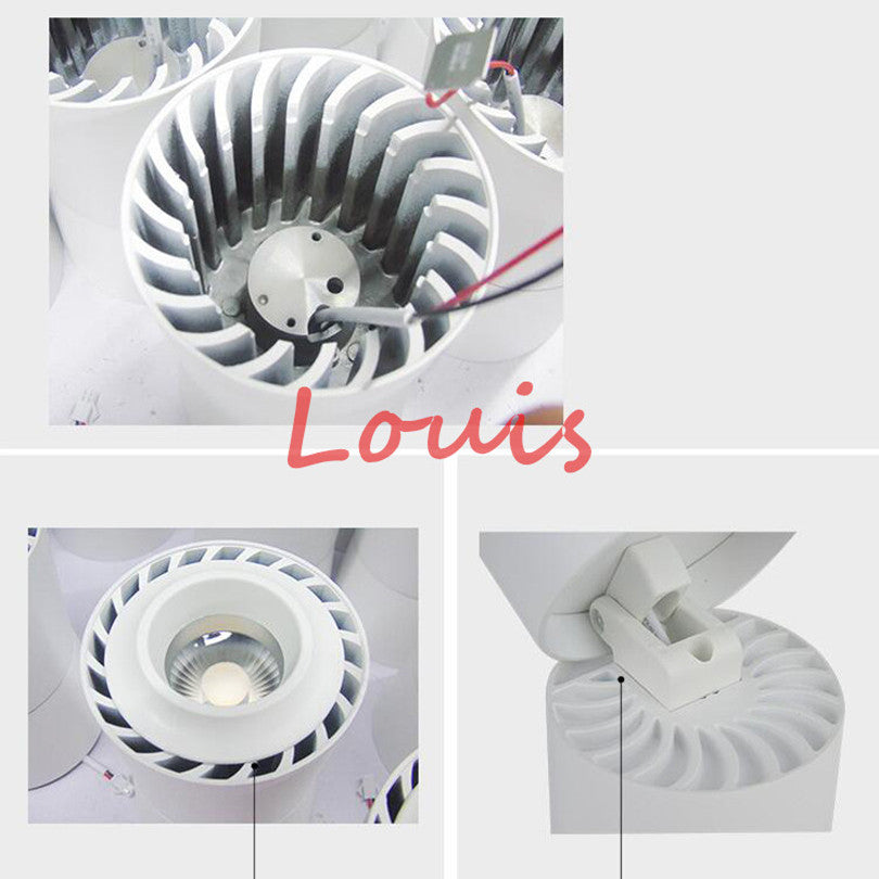 LED Downlights 15W 20W COB LED Ceiling Lamps Adjustable 360 Rotatable LED Track Lights Warm White AC110-220V
