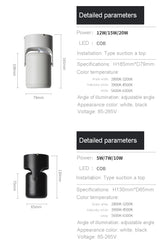 LED Downlights Surface Mounted Downlight LED Lighting Spot light 10pcs/lot Ceiling Lamp COB 5W 7W 12W 15W 20W Angle-adjustable