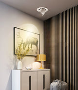 Dimmable Built-In Retractable Led Downlights 9W 12w 30w 35W AC220V Black/White Housing 360 Degree Rotatable Ceiling Spot Light