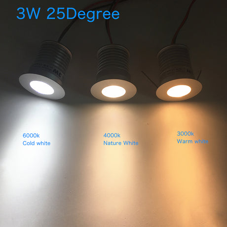 Indoor LED Mini Downlight 3W 1W Dimmable Recessed Down Light DC12V Aluminum Ceiling spot Lamp Under Bedroom Cabinet Spotlight