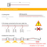 Indoor LED Mini Downlight 3W 1W Dimmable Recessed Down Light DC12V Aluminum Ceiling spot Lamp Under Bedroom Cabinet Spotlight