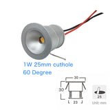 Indoor LED Mini Downlight 3W 1W Dimmable Recessed Down Light DC12V Aluminum Ceiling spot Lamp Under Bedroom Cabinet Spotlight