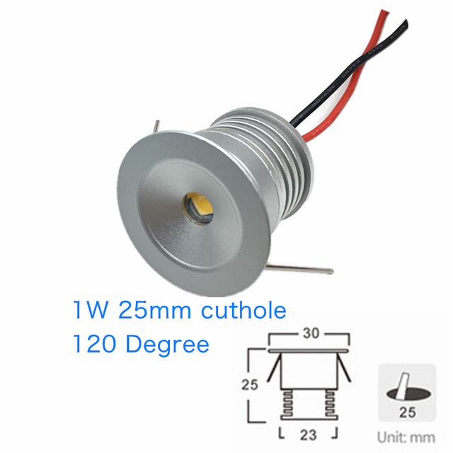 Indoor LED Mini Downlight 3W 1W Dimmable Recessed Down Light DC12V Aluminum Ceiling spot Lamp Under Bedroom Cabinet Spotlight