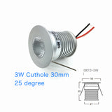 Indoor LED Mini Downlight 3W 1W Dimmable Recessed Down Light DC12V Aluminum Ceiling spot Lamp Under Bedroom Cabinet Spotlight