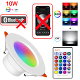 Tuya Bluetooth Mesh Smart 10W RGB Ceiling Light Color Changing Lampada RGB+W+WW Down Lamp Mesh Gateway LED Downlight