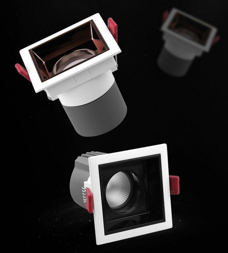 LED COB Ceiling Downlight 7W 10W 15W square LED Spot light AC85-265V For Home Lighting