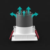 LED COB Ceiling Downlight 7W 10W 15W square LED Spot light AC85-265V For Home Lighting