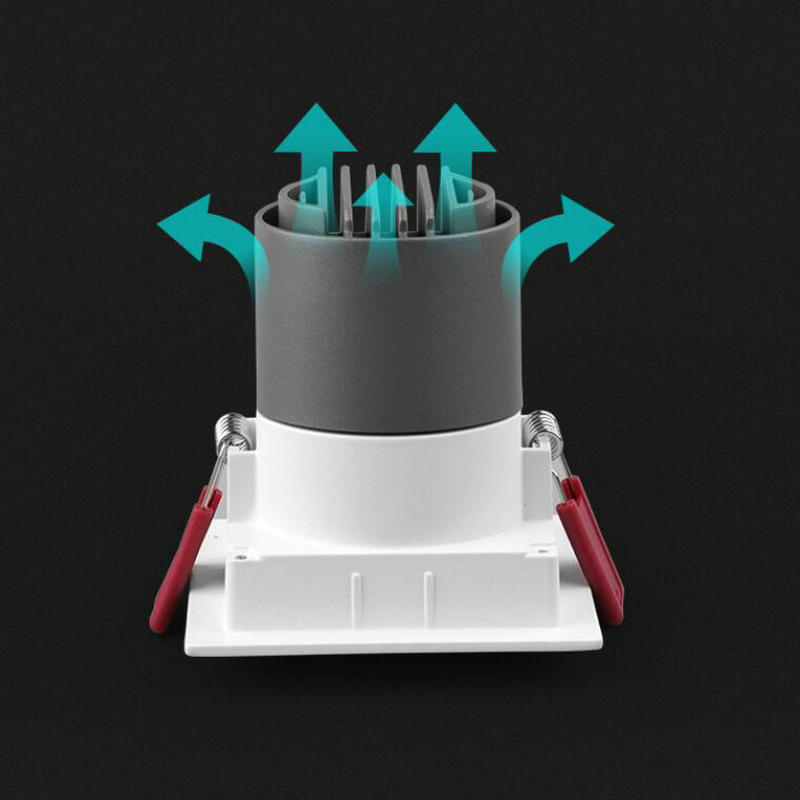 LED COB Ceiling Downlight 7W 10W 15W square LED Spot light AC85-265V For Home Lighting