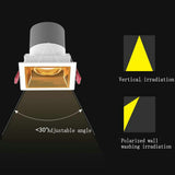 LED COB Ceiling Downlight 7W 10W 15W square LED Spot light AC85-265V For Home Lighting