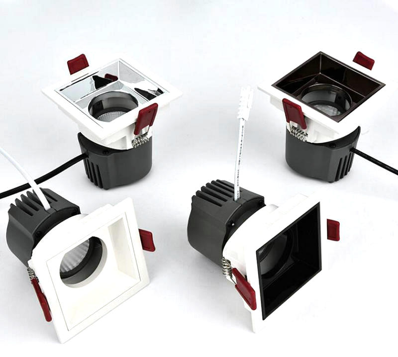 LED COB Ceiling Downlight 7W 10W 15W square LED Spot light AC85-265V For Home Lighting