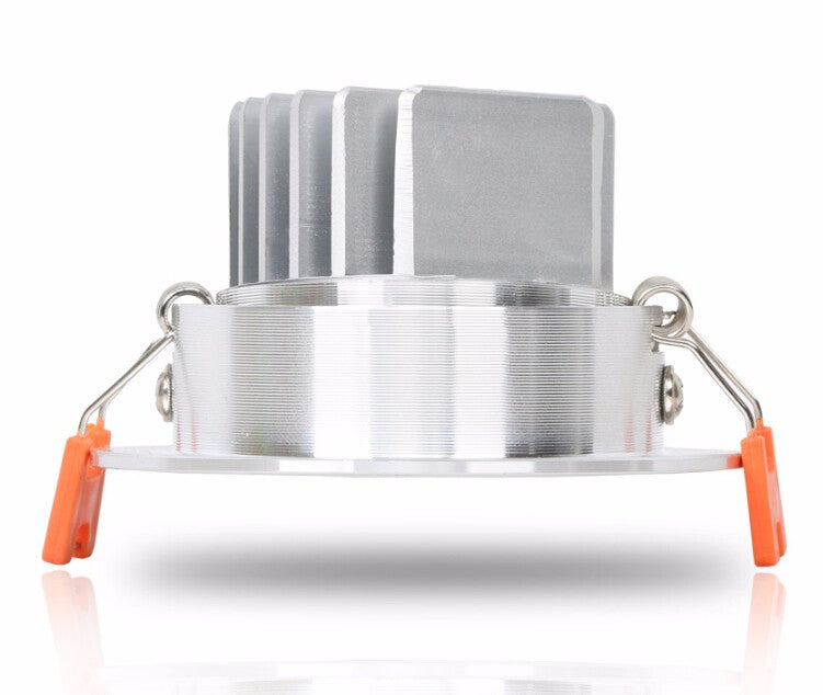 Dimmable Warm White/White/Cold White Silver/White shell COB 9W LED Downlight AC85-265V Recessed LED Down Lamp