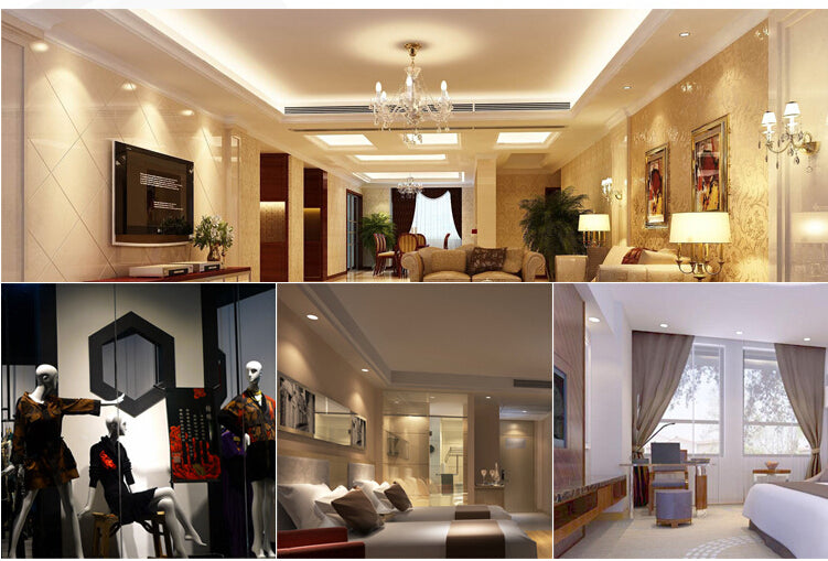 Dimmable Warm White/White/Cold White Silver/White shell COB 9W LED Downlight AC85-265V Recessed LED Down Lamp