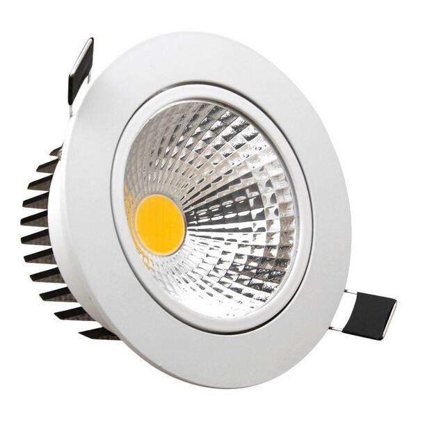 Dimmable Led downlight light COB Ceiling Spot Light 3W 5W 7W 9W 12W 85-265V ceiling recessed Lights Indoor Lighting