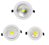 Dimmable Led downlight light COB Ceiling Spot Light 3W 5W 7W 9W 12W 85-265V ceiling recessed Lights Indoor Lighting