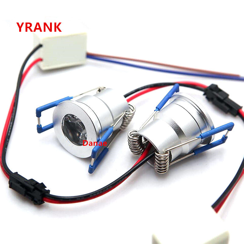 YRANK 10pcs/lot Mini 3W LED Downlight Dimmable Warm Natural Cool White Recessed in Spotlight AC110V 220V LED Lamps