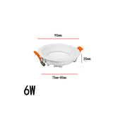 LED Downlight Lamp 6W 10W 15W 25W LED Spot 220V / 110V Ceiling Recessed Downlights Round Led Panel Light