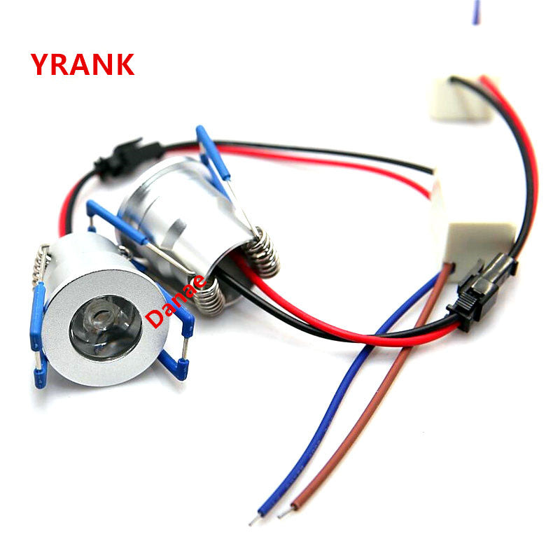 10pcs/lot Mini 3W LED Downlight Dimmable Warm Natural Cool White Recessed in Spotlight AC110V 220V LED Lamps