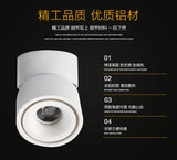 LED downlights Surface Mounted 10W 15W 20W COB Ceiling Spotlight 360 degree Rotation Ceiling Downlight White AC85-265V