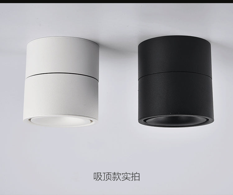 LED downlights Surface Mounted 10W 15W 20W COB Ceiling Spotlight 360 degree Rotation Ceiling Downlight White AC85-265V