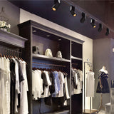 Modern LED Track Light 7W 12W COB LED Ceiling Spotlights Surface Mounted Downlight Fixtures For Living Room Backgound Shop Cafe