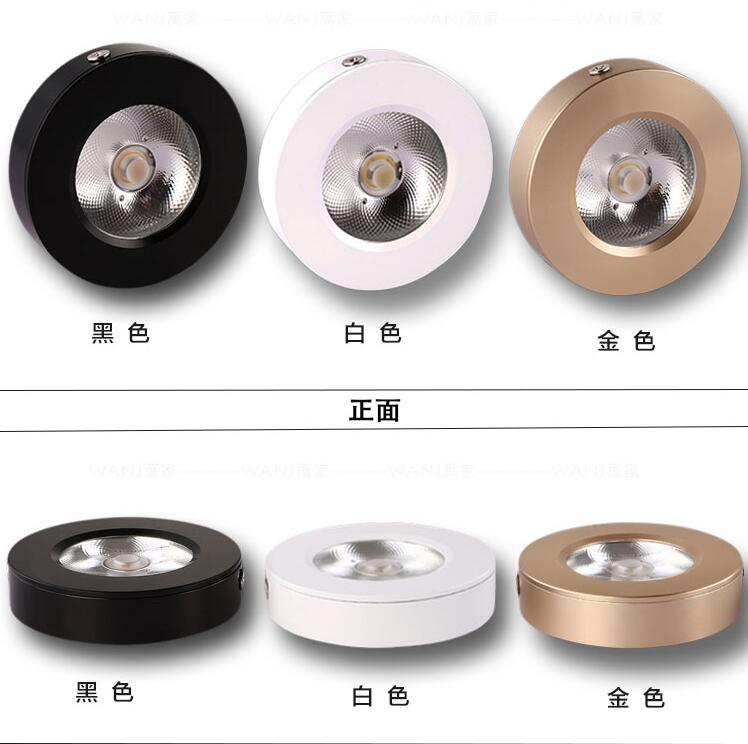 New Arrival AC220V LED Downlights 3W 5W COB Surface Mounted Downlights downlight anti-glare bedroom living room corridor