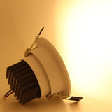 High Brightness COB led downlight lamp 6W 12W white shell AC110~220V spotlight ceiling Warm/Cool White